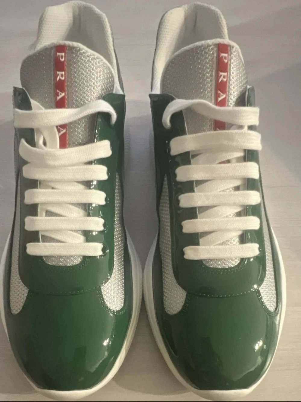 Prada Americas Cup Sneakers Green Size EU 45, Men’s US 11.5